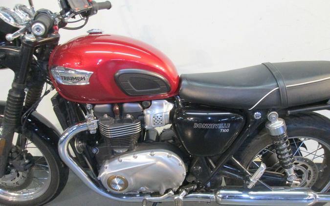 2020 Triumph Bonneville T100 Cranberry Red