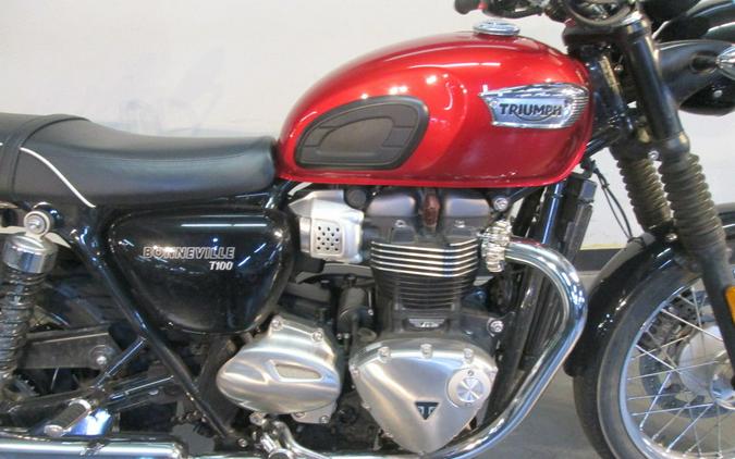 2020 Triumph Bonneville T100 Cranberry Red