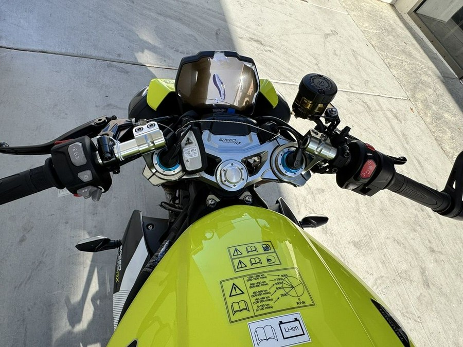 2026 Triumph Speed Triple 1200 RX Triumph Performance Yellow