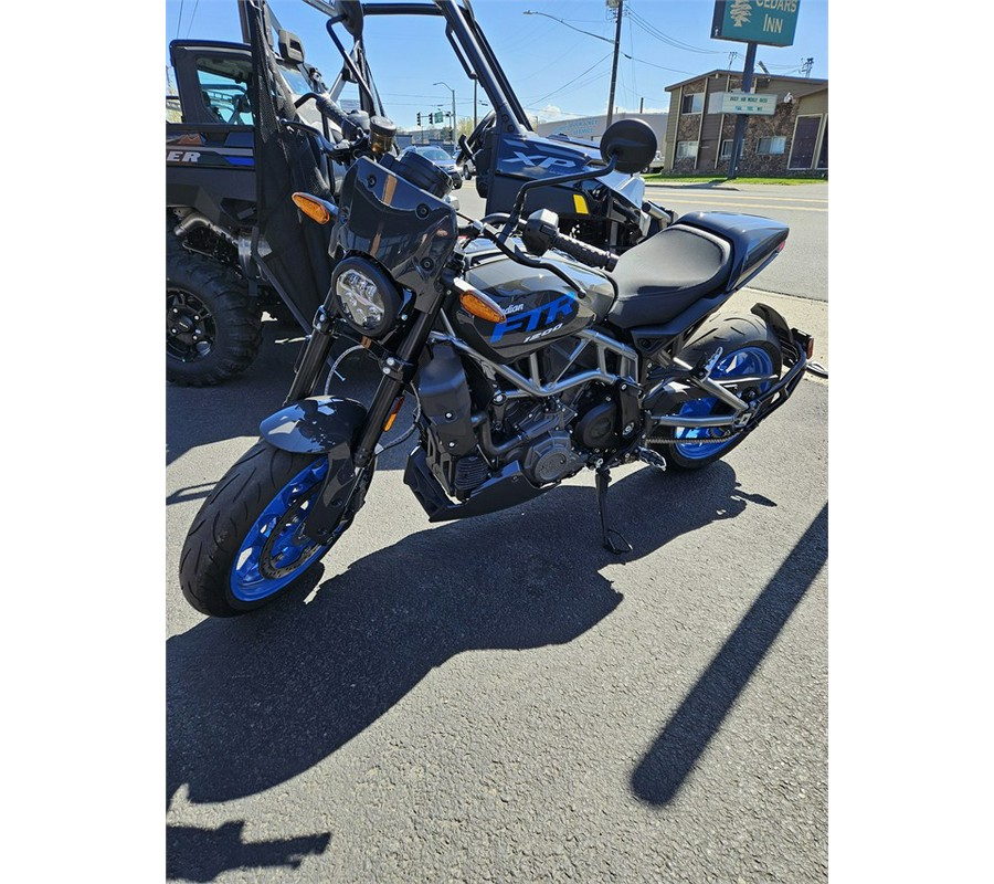 2024 Indian Motorcycle FTR SPORT, GRANITE GRAY / BLUE , 49ST Sport