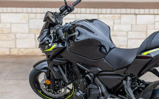 New 2024 KAWASAKI Z650 METALLIC MATTE DARK GRAY AND METALLIC SPARK BLACK