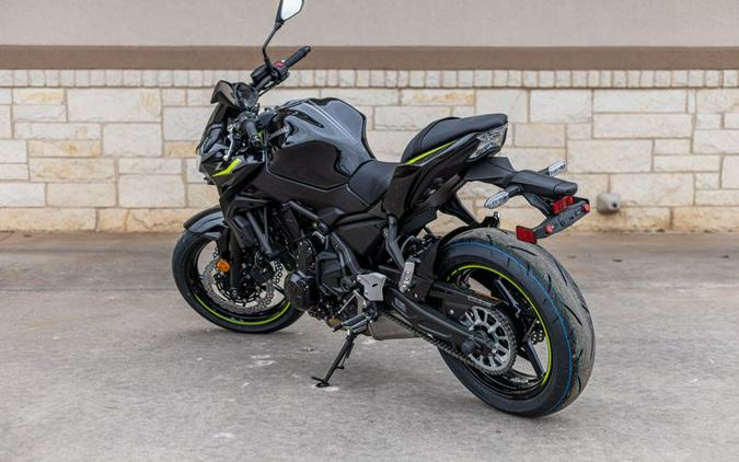 New 2024 KAWASAKI Z650 METALLIC MATTE DARK GRAY AND METALLIC SPARK BLACK