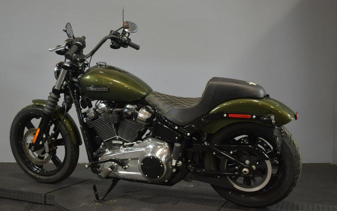 2026 Harley-Davidson Street Bob Olive Steel Metallic Chrome Cast Wheels