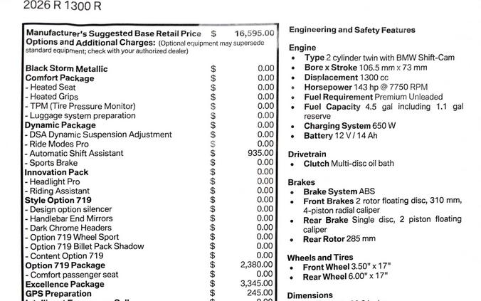 2026 BMW R 1300 R