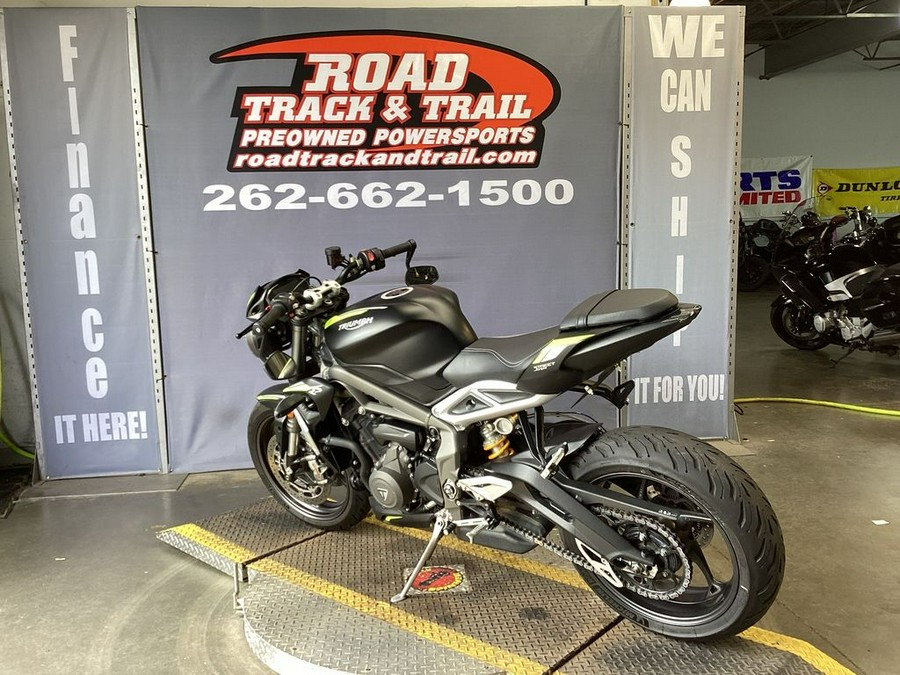 2022 Triumph Street Triple RS Matte Jet Black