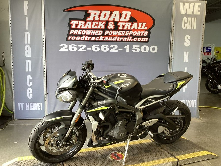 2022 Triumph Street Triple RS Matte Jet Black