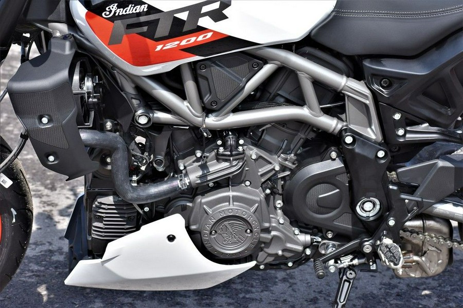 2023 Indian Motorcycle® FTR Sport White Lightning/Indy Red