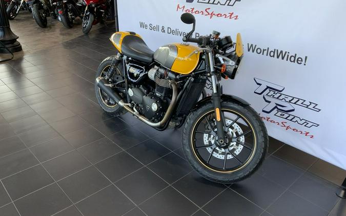 2017 Triumph Street Cup Racing Yellow/Silver Ice