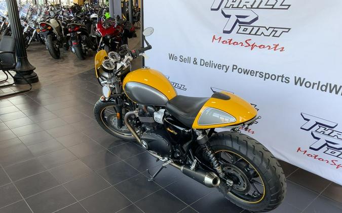 2017 Triumph Street Cup Racing Yellow/Silver Ice