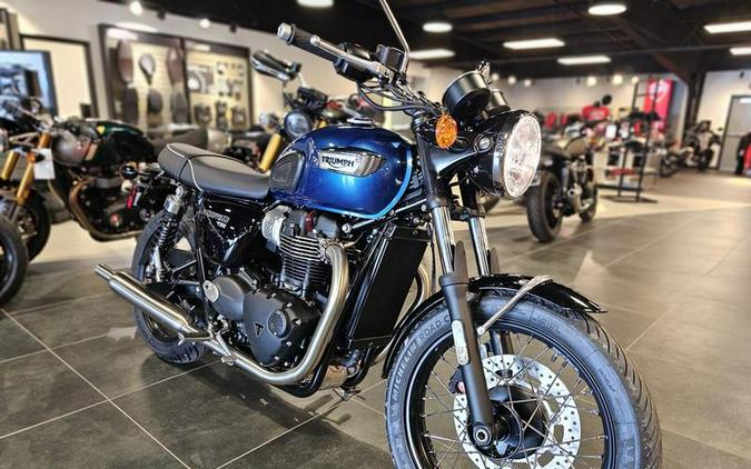 2023 Triumph Bonneville T100 Chrome Edition Cobalt Blue