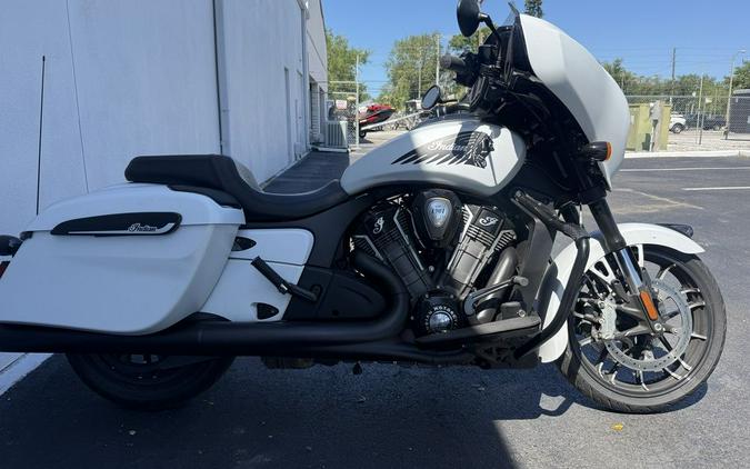 2025 Indian Motorcycle® Chieftain® PowerPlus Dark Horse® Ghost White Metallic Smoke