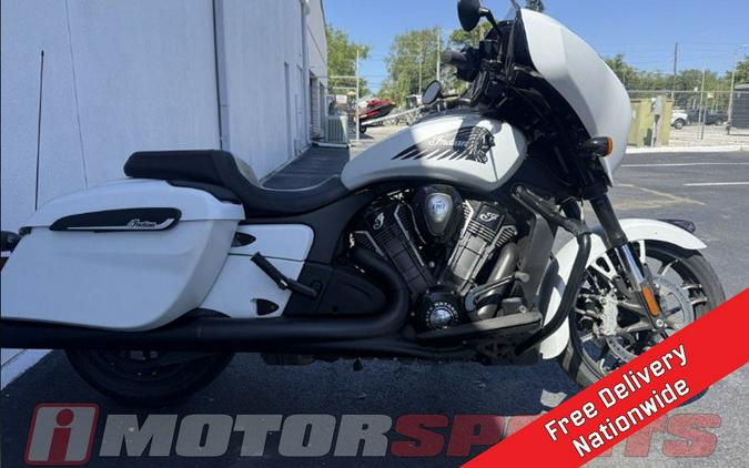 2025 Indian Motorcycle® Chieftain® PowerPlus Dark Horse® Ghost White Metallic Smoke