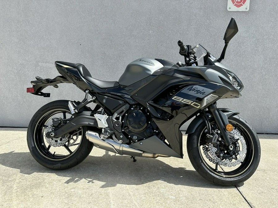 2024 Kawasaki Ninja 650 Metallic Matte Dark GrayMetallic Spark