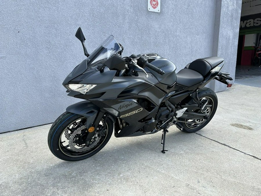 2024 Kawasaki Ninja 650 Metallic Matte Dark GrayMetallic Spark