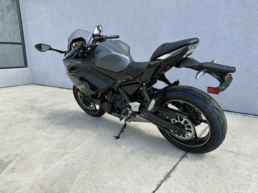 2024 Kawasaki Ninja 650 Metallic Matte Dark GrayMetallic Spark