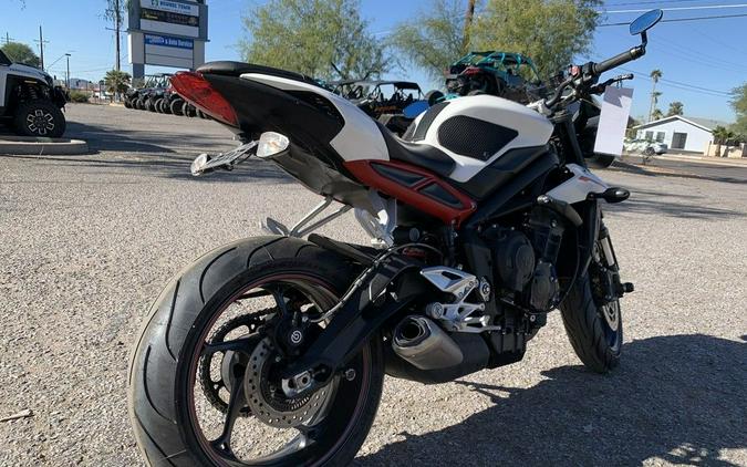 2018 Triumph Speed Triple R Crystal White