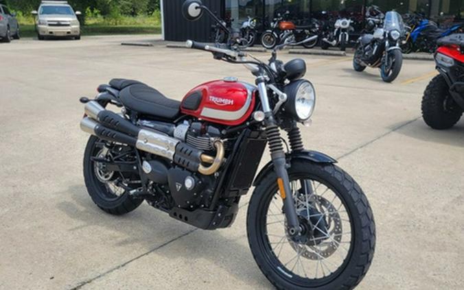 2017 Triumph Street Scrambler Korosi Red Frozen Silver
