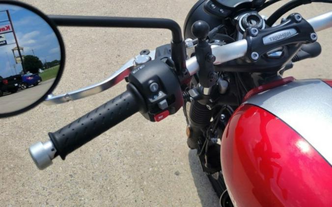 2017 Triumph Street Scrambler Korosi Red Frozen Silver