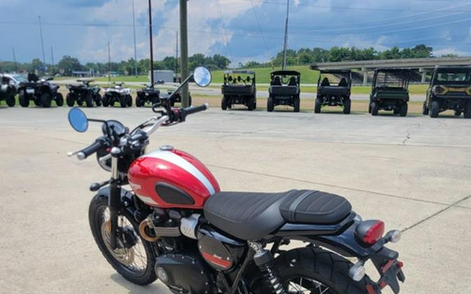 2017 Triumph Street Scrambler Korosi Red Frozen Silver