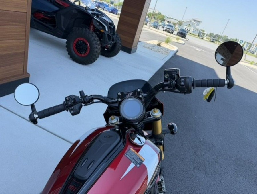 2025 Indian Motorcycle® 101 Scout® Sunset Red Metallic with Graphics