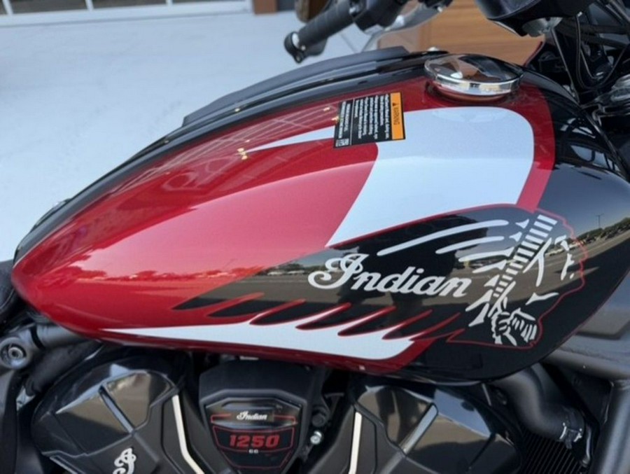 2025 Indian Motorcycle® 101 Scout® Sunset Red Metallic with Graphics