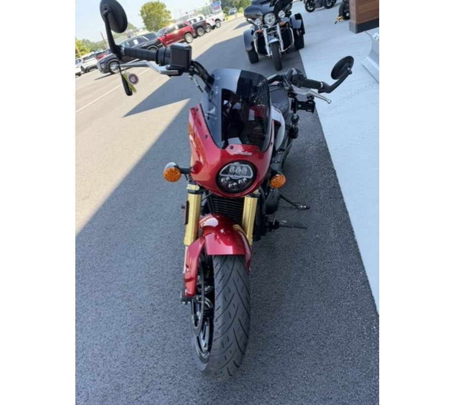 2025 Indian Motorcycle® 101 Scout® Sunset Red Metallic with Graphics