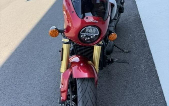 2025 Indian Motorcycle® 101 Scout® Sunset Red Metallic with Graphics