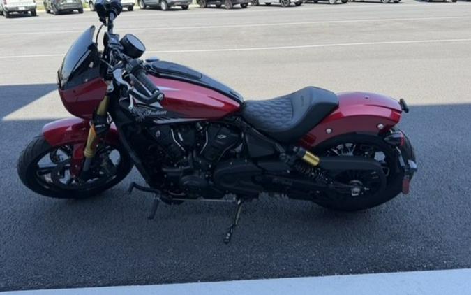 2025 Indian Motorcycle® 101 Scout® Sunset Red Metallic with Graphics