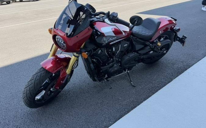 2025 Indian Motorcycle® 101 Scout® Sunset Red Metallic with Graphics