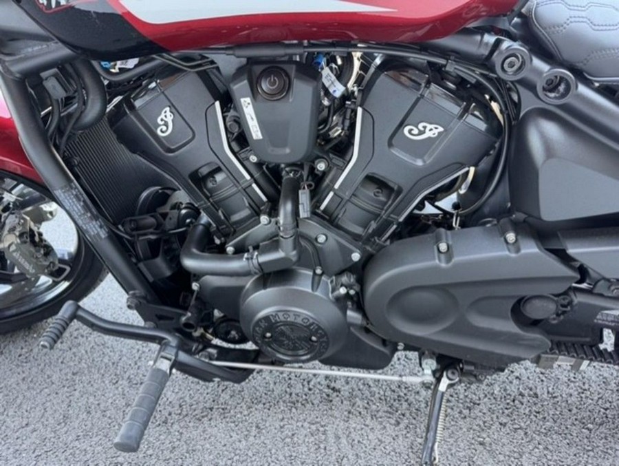2025 Indian Motorcycle® 101 Scout® Sunset Red Metallic with Graphics