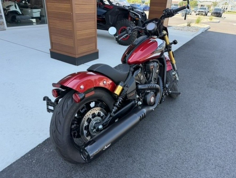2025 Indian Motorcycle® 101 Scout® Sunset Red Metallic with Graphics