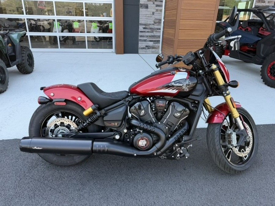 2025 Indian Motorcycle® 101 Scout® Sunset Red Metallic with Graphics