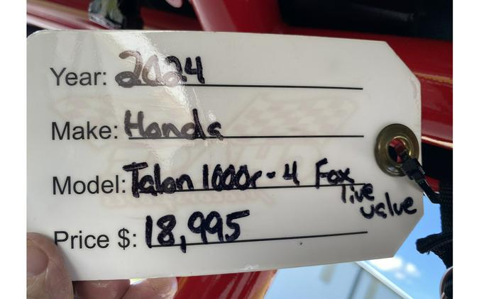 2024 TALON 1000R-4 FLV - Honda
