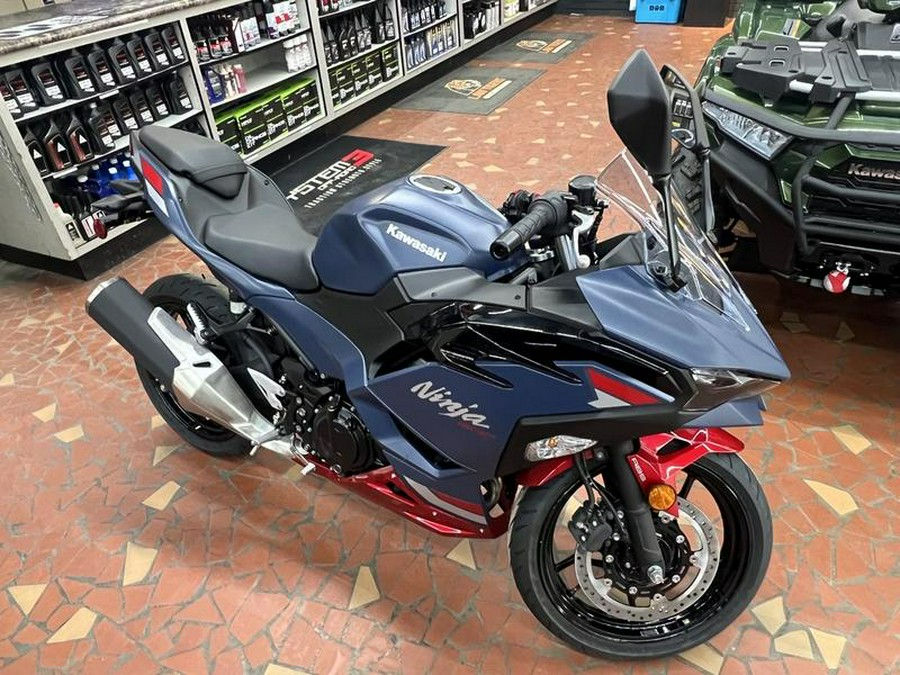 2026 Kawasaki Ninja® 500 ABS Metallic Matte Twilight Blue