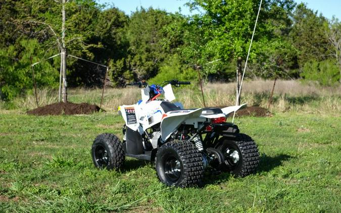 New 2024 POLARIS OUTLAW 110 EFI BRIGHT WHITEBLUE