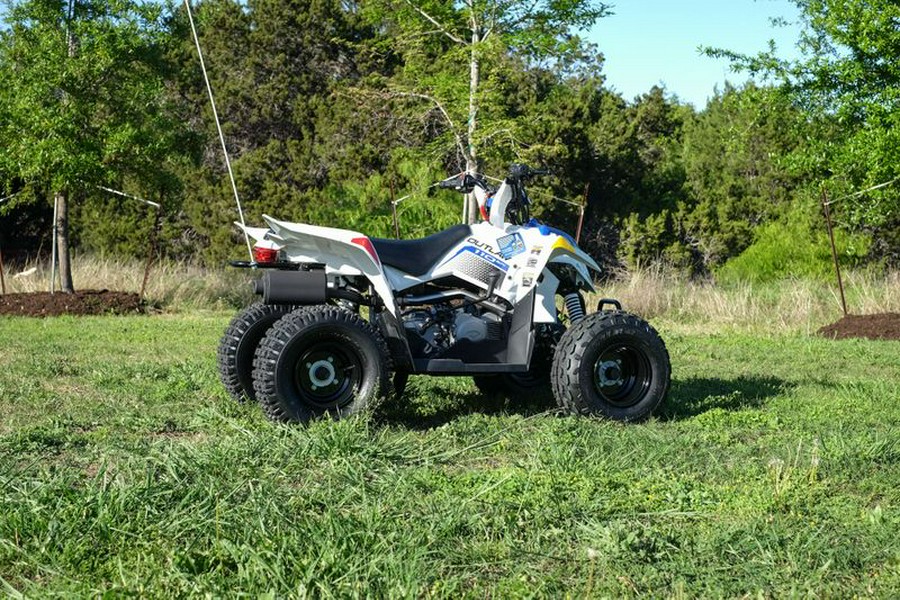 New 2024 POLARIS OUTLAW 110 EFI BRIGHT WHITEBLUE