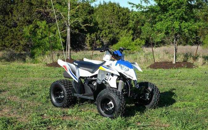 New 2024 POLARIS OUTLAW 110 EFI BRIGHT WHITEBLUE