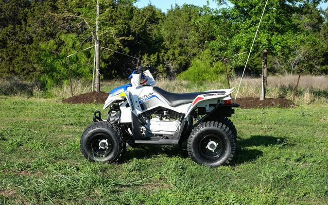 New 2024 POLARIS OUTLAW 110 EFI BRIGHT WHITEBLUE