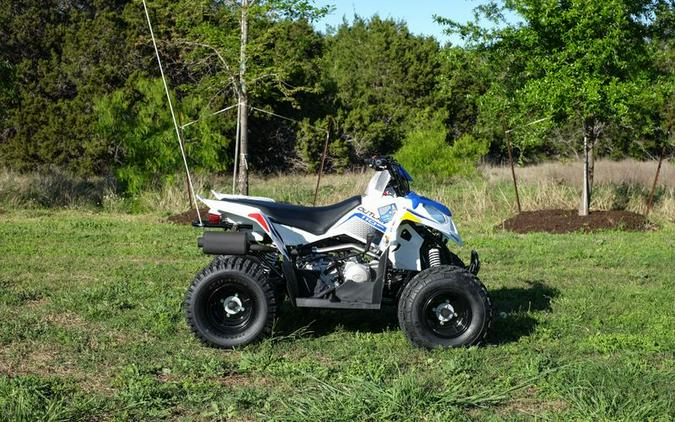 New 2024 POLARIS OUTLAW 110 EFI BRIGHT WHITEBLUE