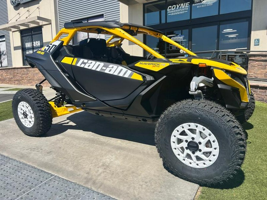 2024 Can-Am® Maverick R X RS with Smart-Shox Carbon Black & Neo Yellow