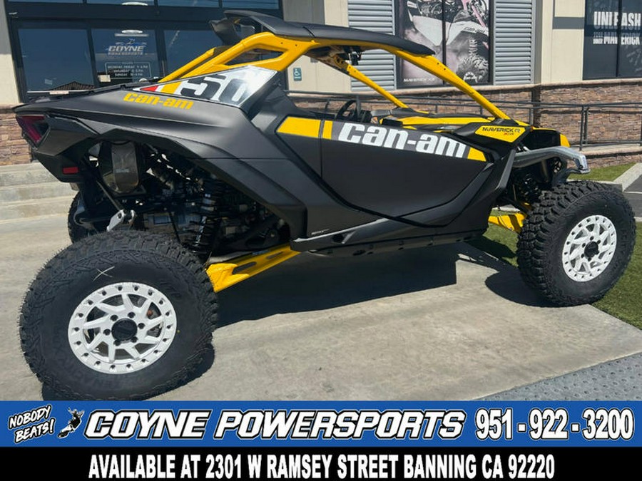 2024 Can-Am® Maverick R X RS with Smart-Shox Carbon Black & Neo Yellow