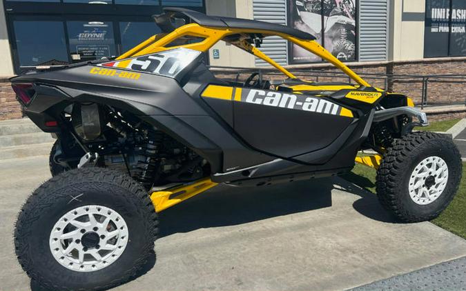 2024 Can-Am® Maverick R X RS with Smart-Shox Carbon Black & Neo Yellow