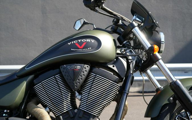 2016 Victory Motorcycles Gunner Suede Green Metallic with Black