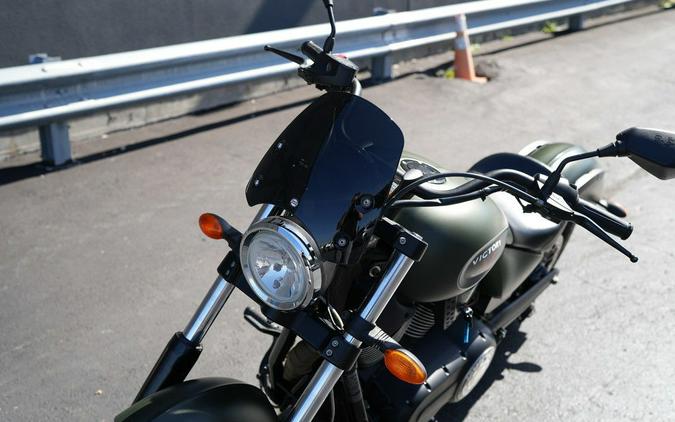 2016 Victory Motorcycles Gunner Suede Green Metallic with Black