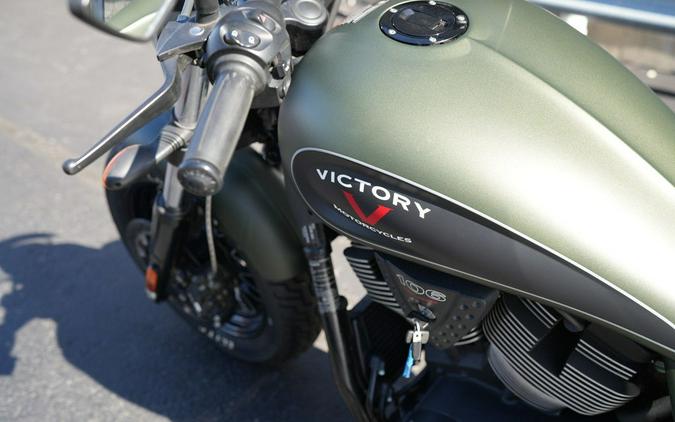 2016 Victory Motorcycles Gunner Suede Green Metallic with Black