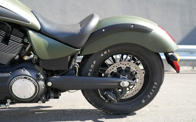 2016 Victory Motorcycles Gunner Suede Green Metallic with Black