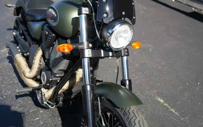 2016 Victory Motorcycles Gunner Suede Green Metallic with Black