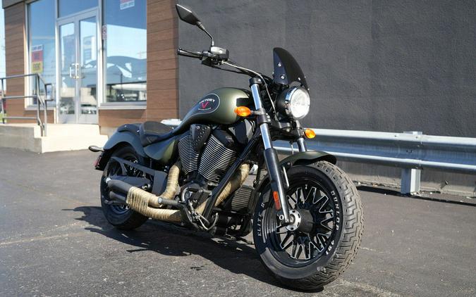 2016 Victory Motorcycles Gunner Suede Green Metallic with Black