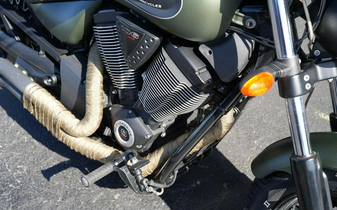 2016 Victory Motorcycles Gunner Suede Green Metallic with Black
