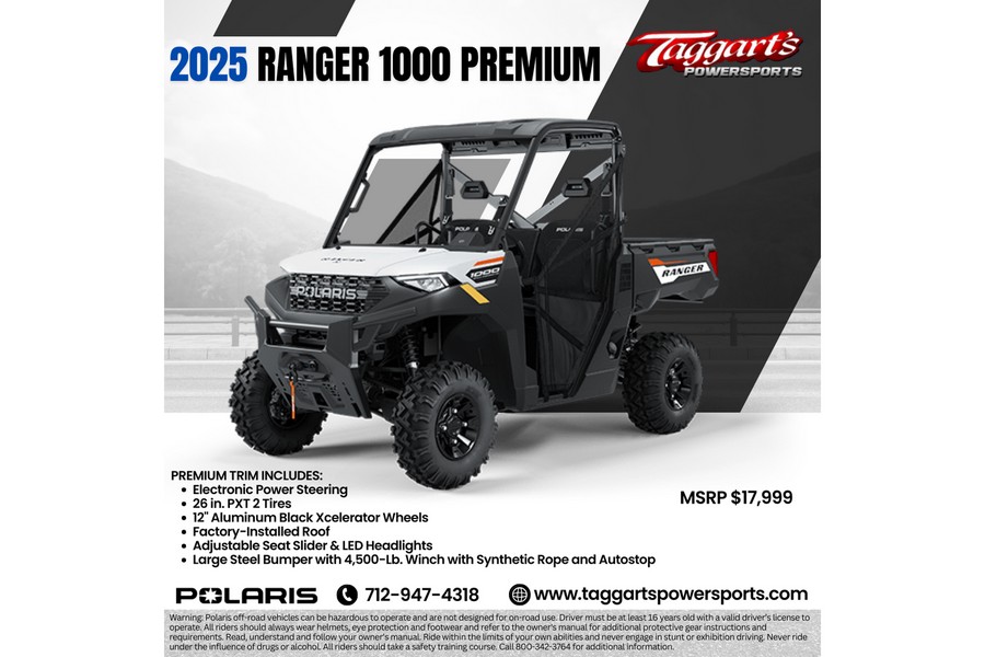 2025 Polaris Industries Ranger® 1000 Premium